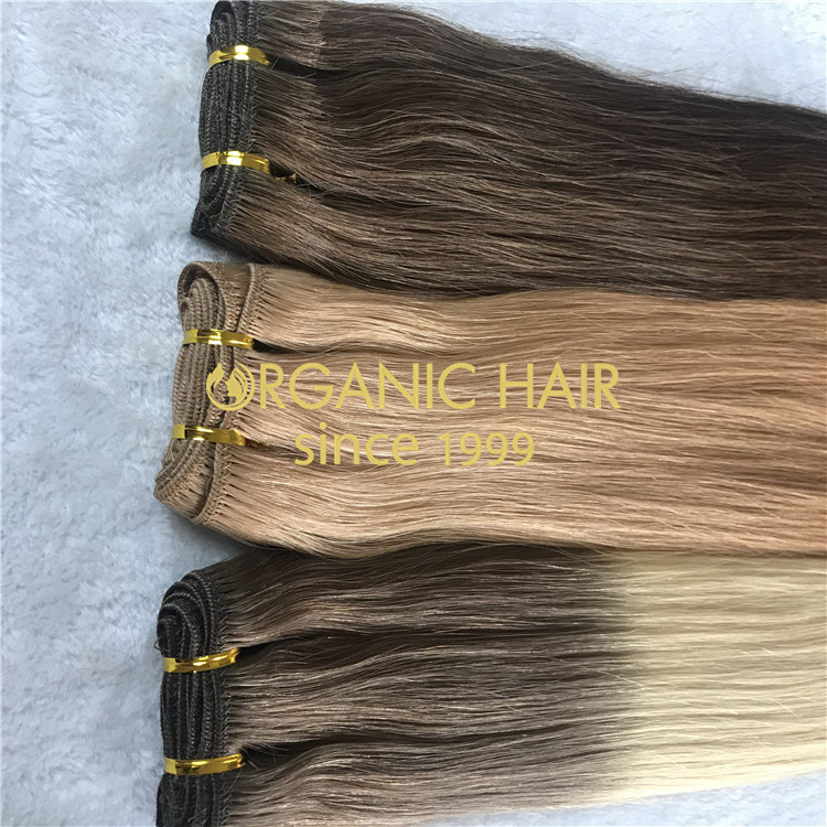 Ombre full cuticle human hair for sale H138